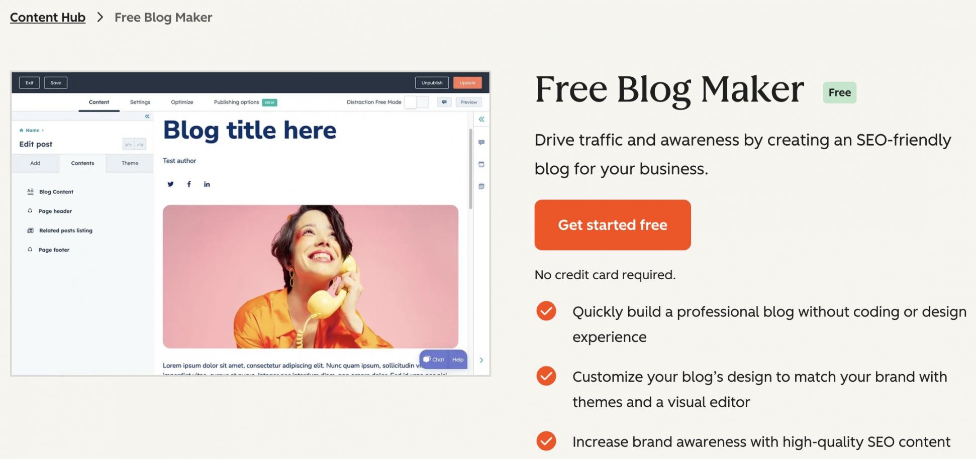 hubspot blog maker