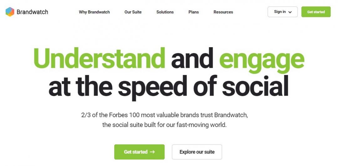 Brandwatch homepage