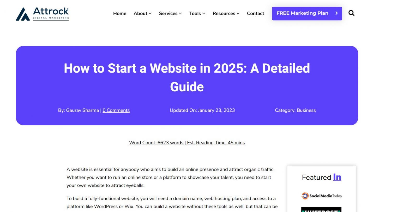 How to start a website image