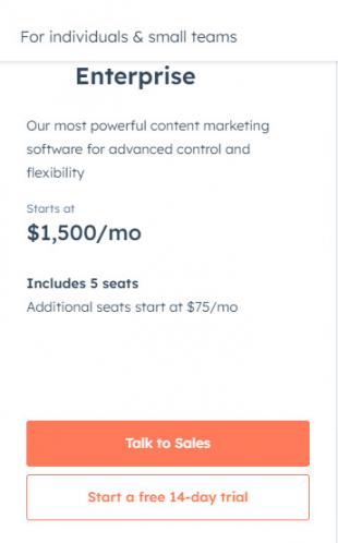 HubSpot Enterprise plan