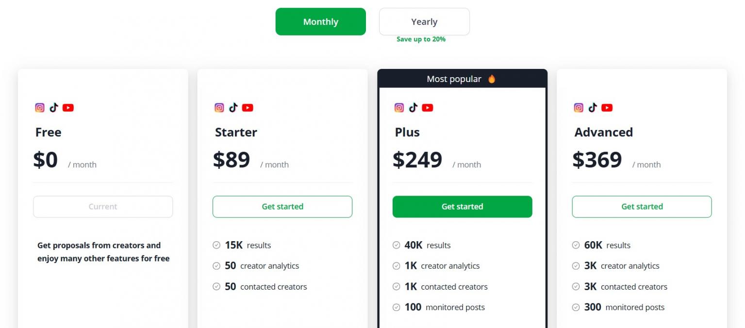 19 - Heepsy Pricing