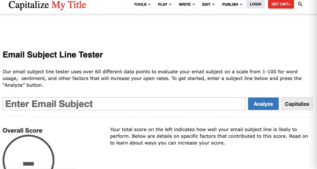 Email Subject Line Tester