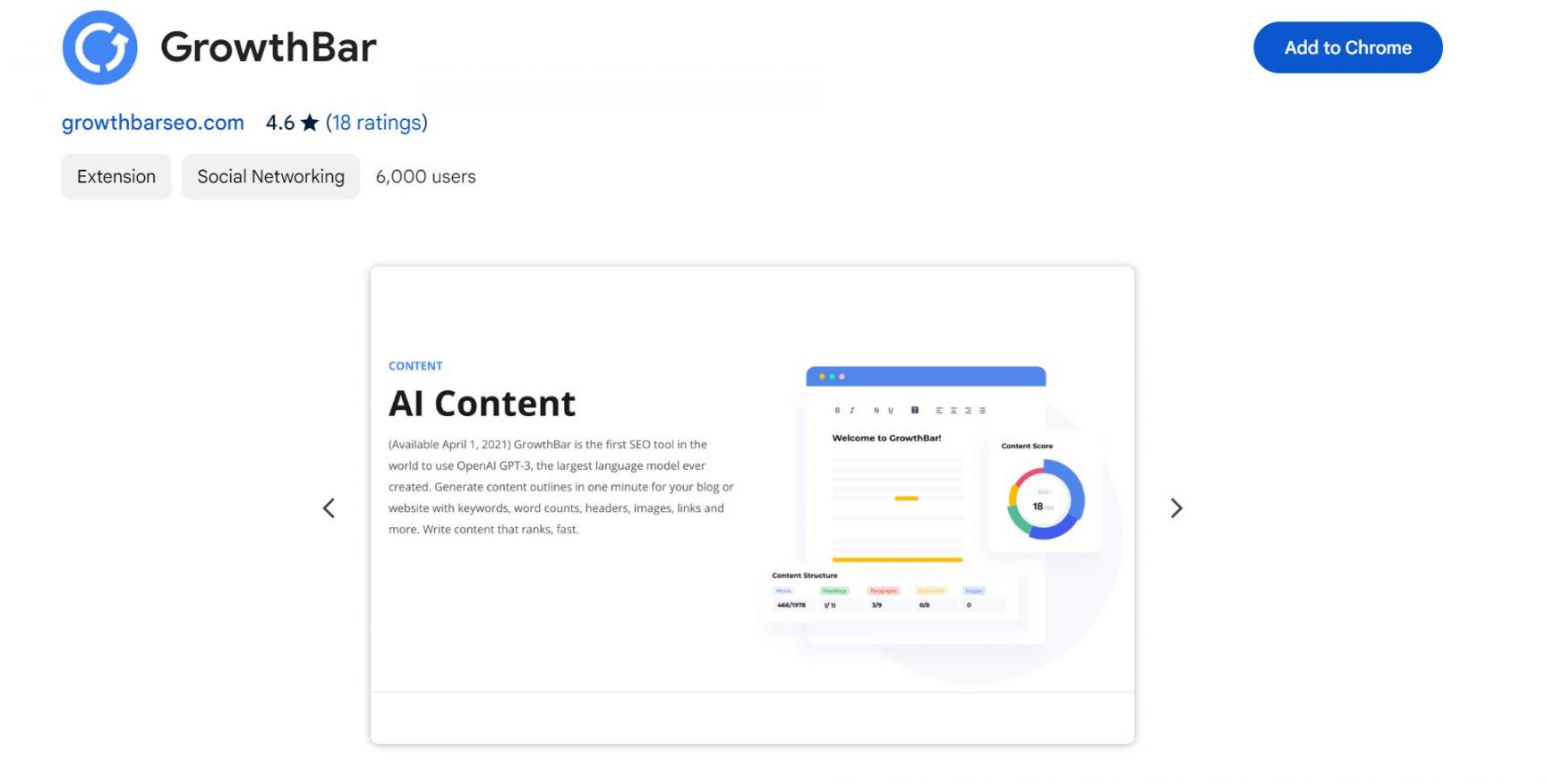 Growthbar Homepage