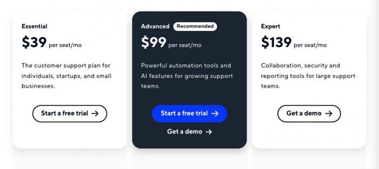 Intercom pricing