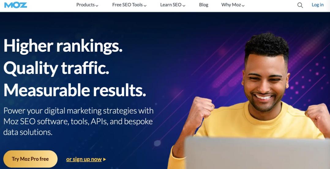 Moz homepage
