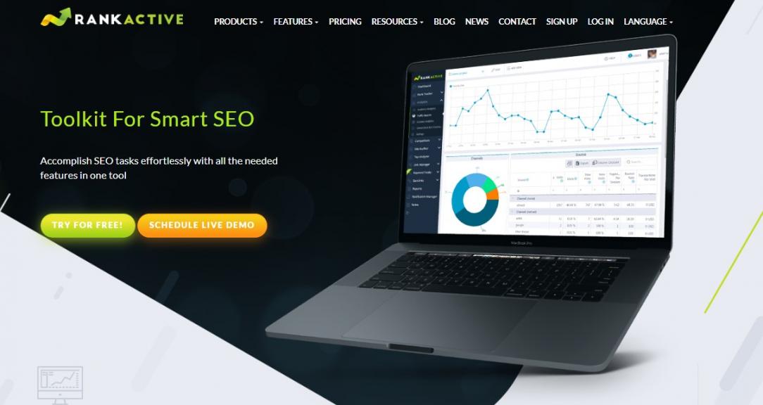 RankACtive homepage