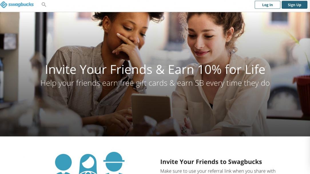 Swagbuxks referral Homepage