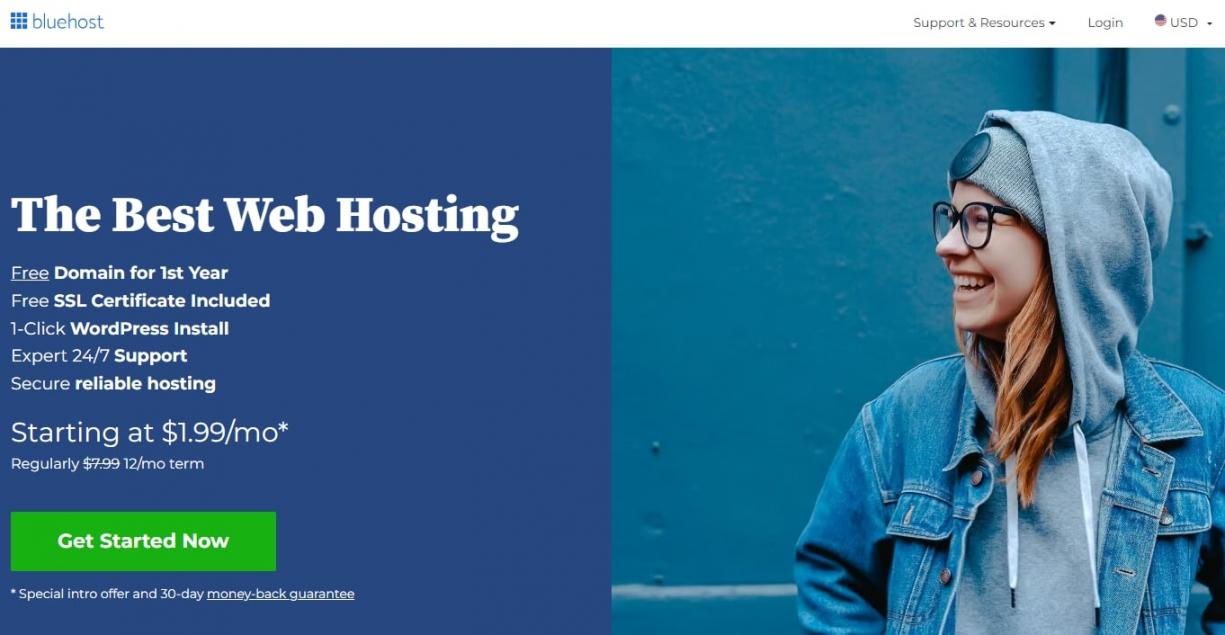 Bluehost-Home