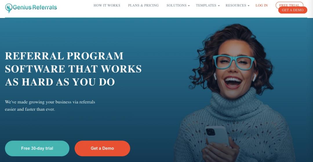 Genius Rferrals Homepage