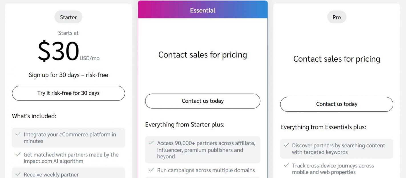 Impact pricing