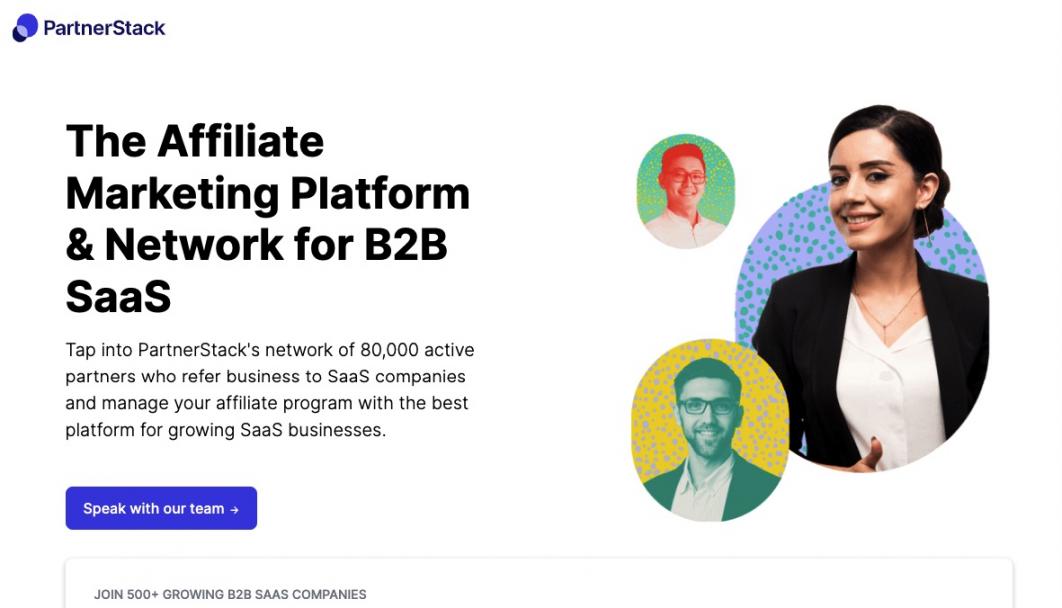 PartnerStack Affiliate Homepage