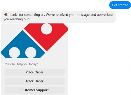 Domino_s Pizza Messenger Chatbot