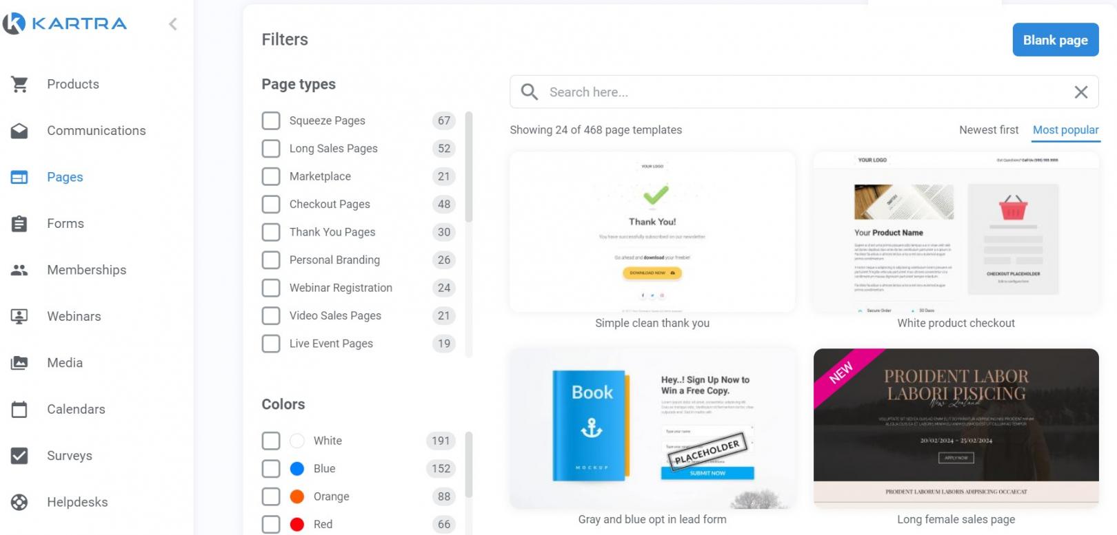 Landing Page Templates