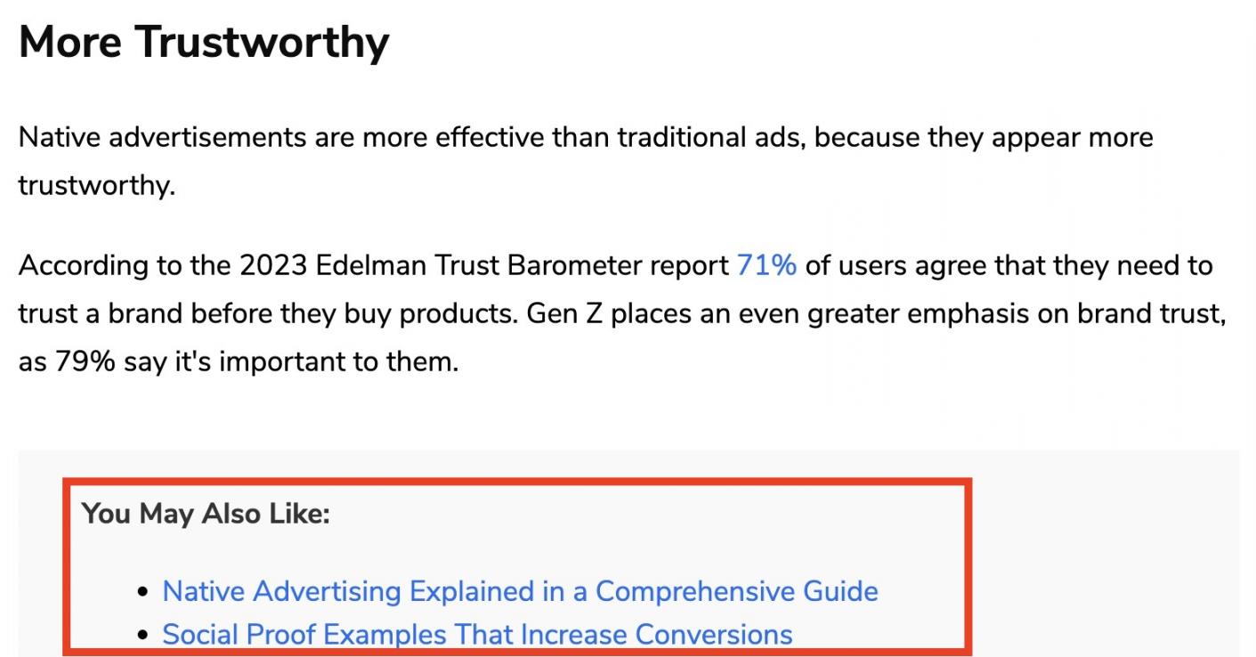 content recommendations