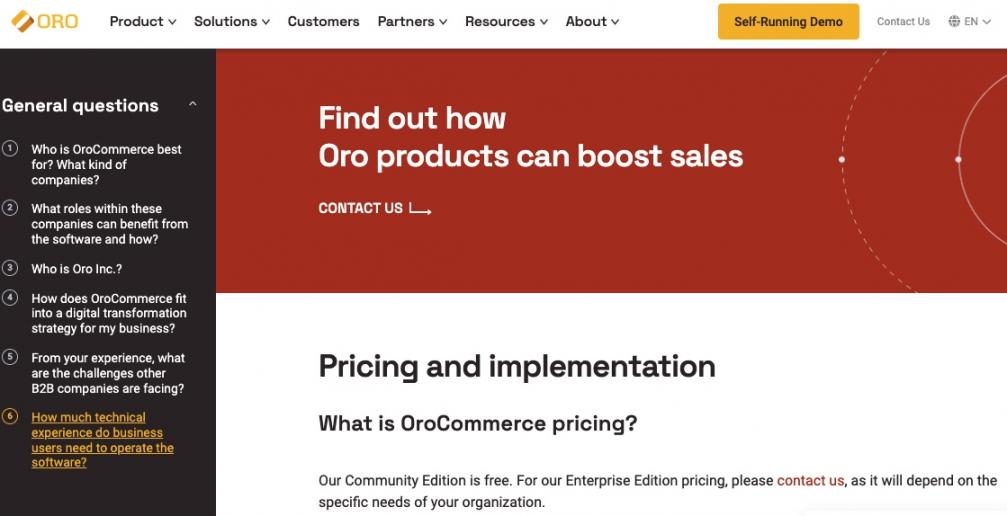 OroCommerce pricing