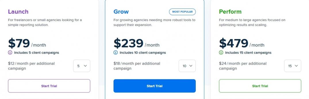 AgencyAnalytics Pricing for Growing Agencies