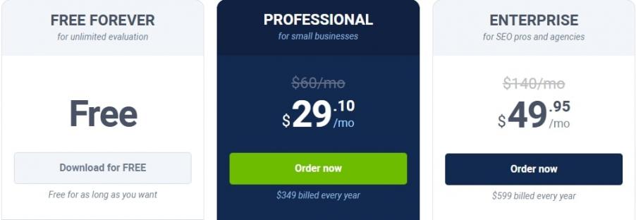 SEO PowerSuite price