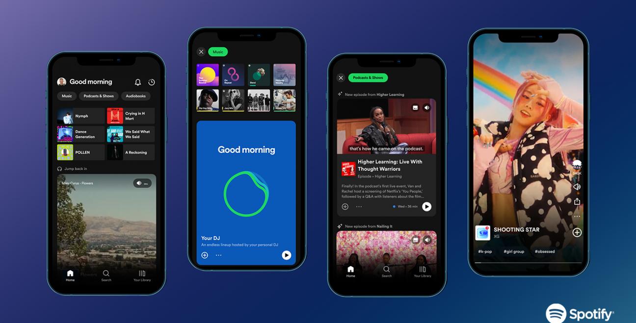 Spotify User Interface and Navigation