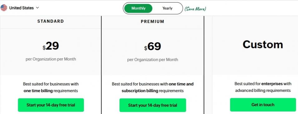 Zoho-Billing Pricing-plans