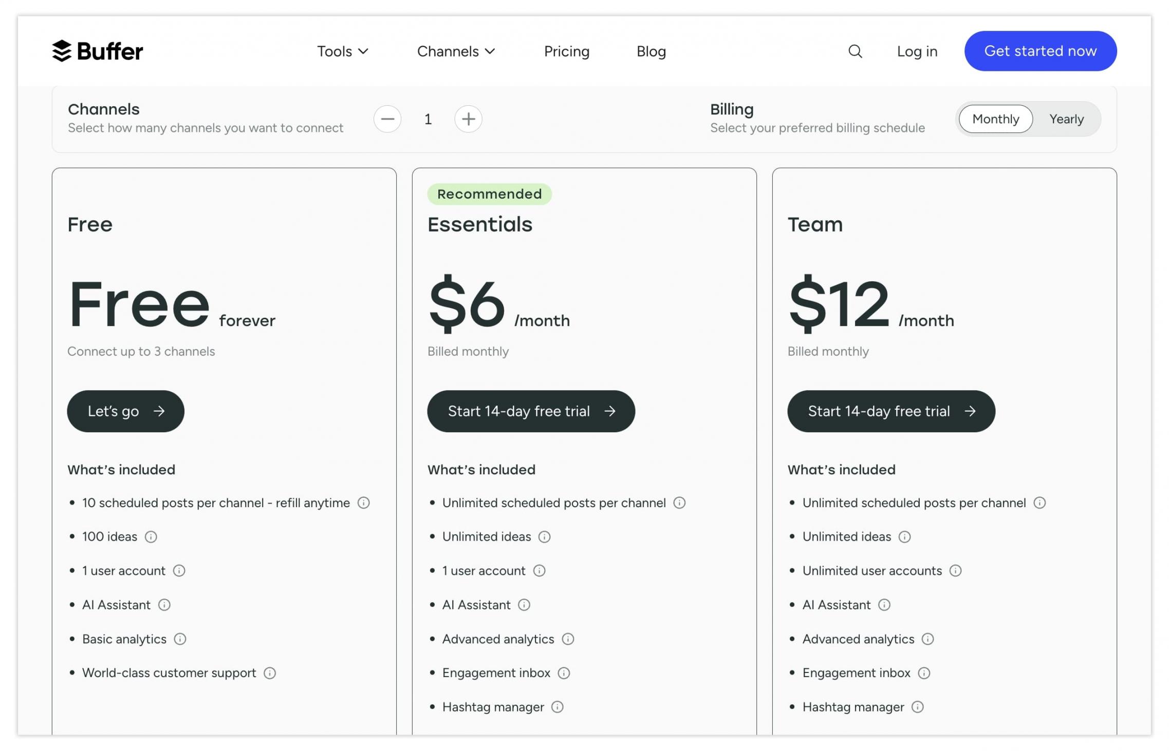 buffer-pricing