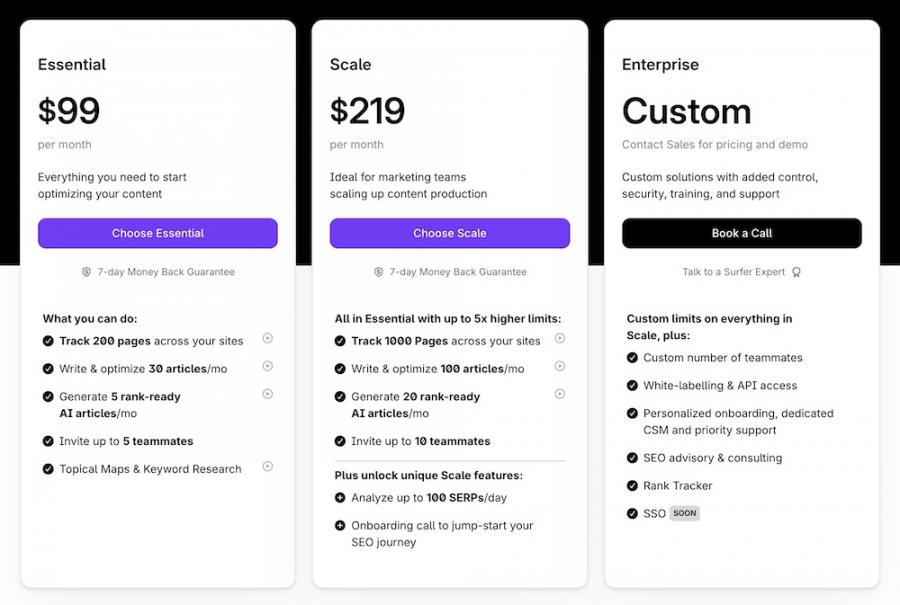 surferseo-pricing