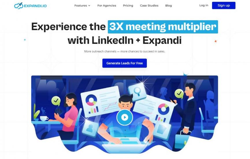 Expandi homepage