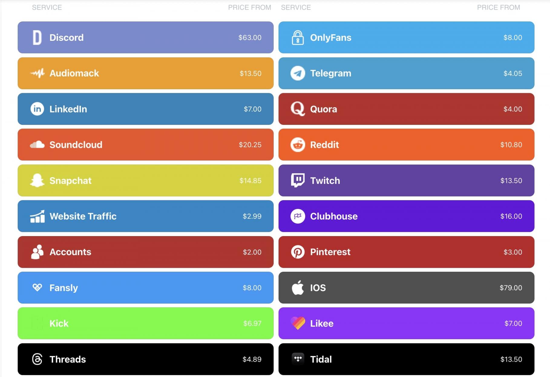 hashtagsforlikes-pricing