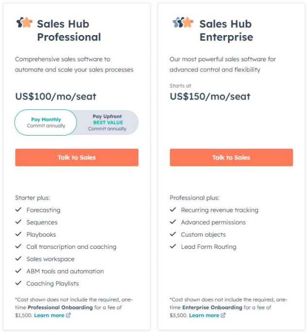Hubspot scheduler pricing