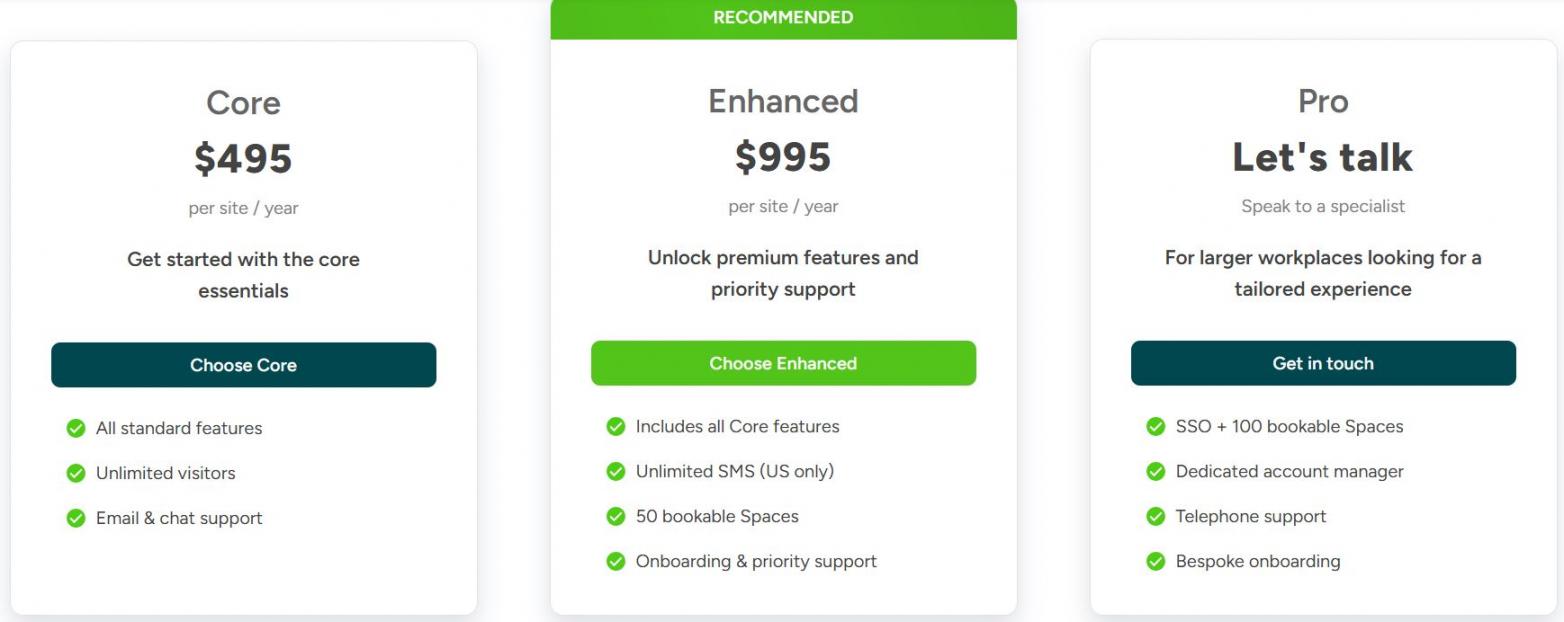 Sign in app pricing -