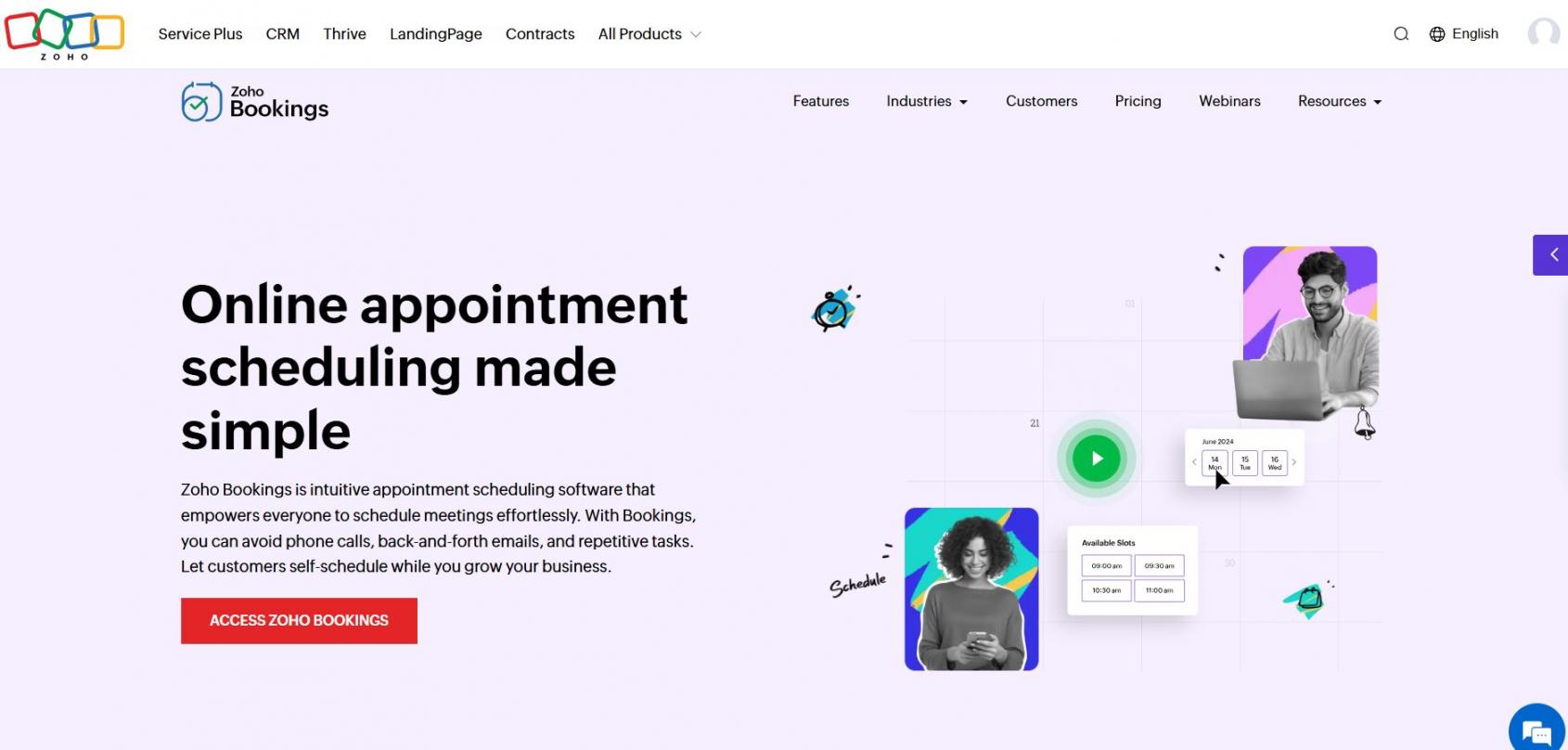 zoho bookings image