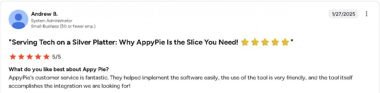 Appy Pie review