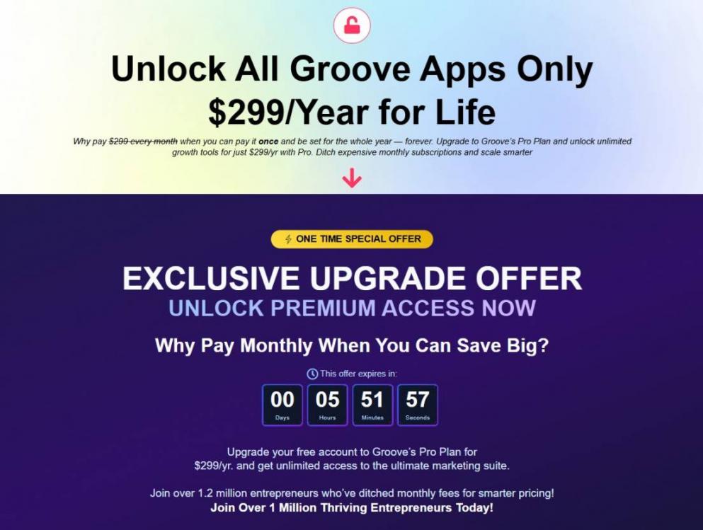 GrooveFunnels Pricing