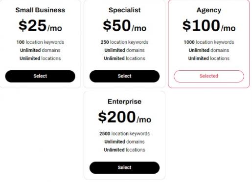 Whitespark pricing
