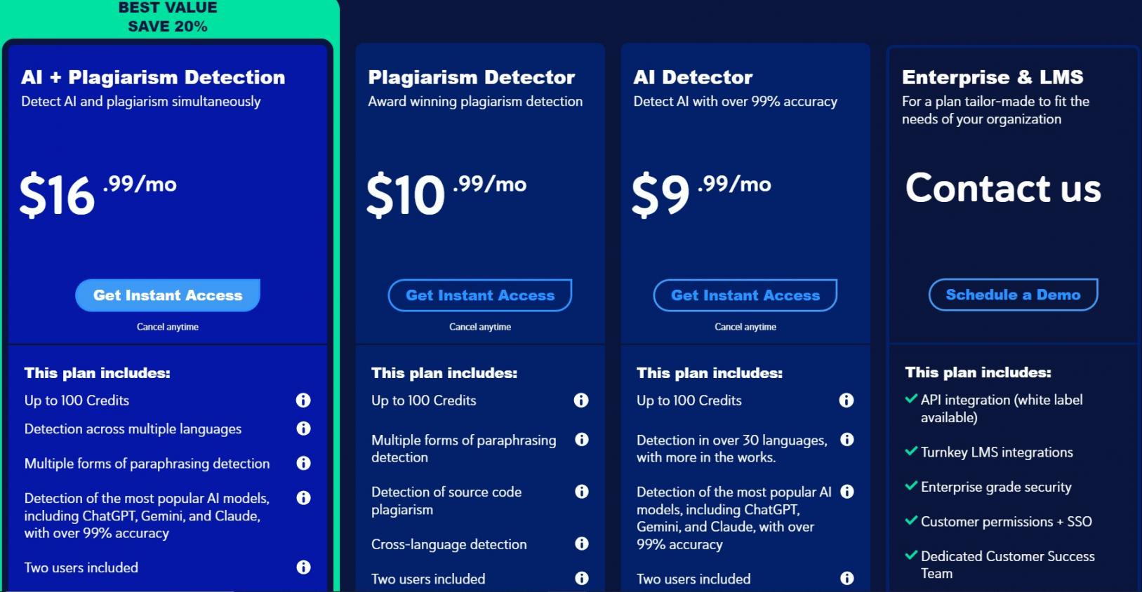 Copyleaks pricing