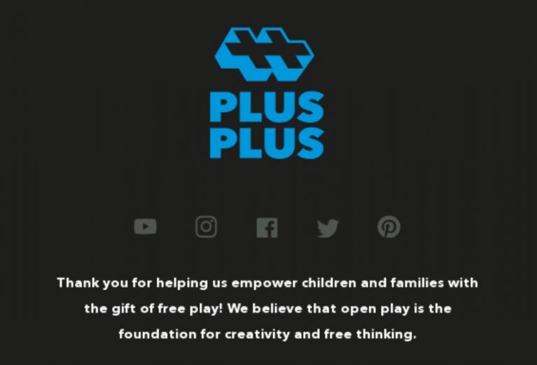 Plus Plus email example