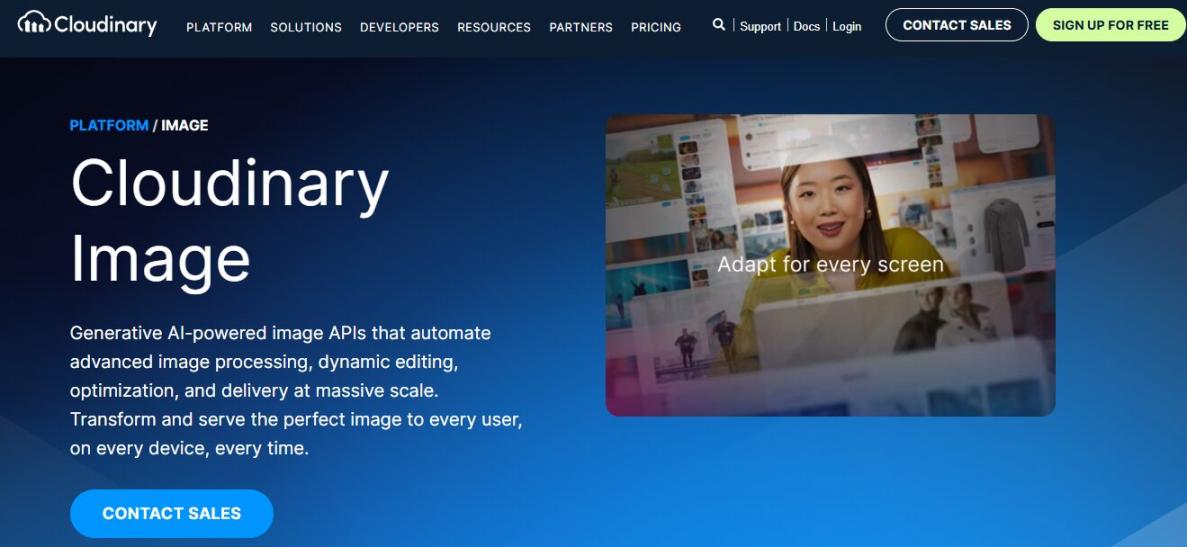 Cloudinary Image Compression Page