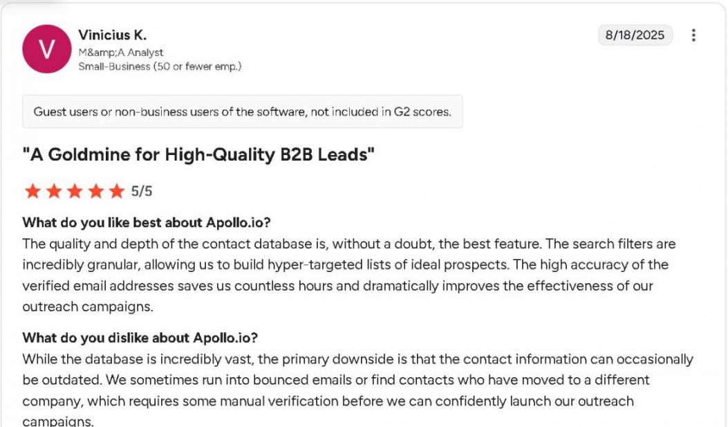 Apollo rating