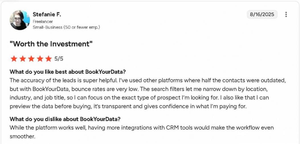BookYour data rating