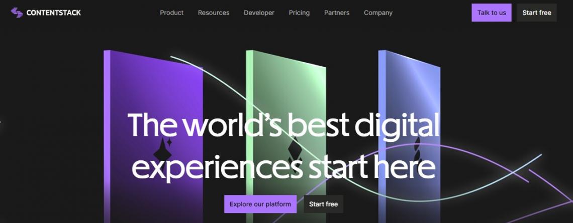 Contentstack Homepage