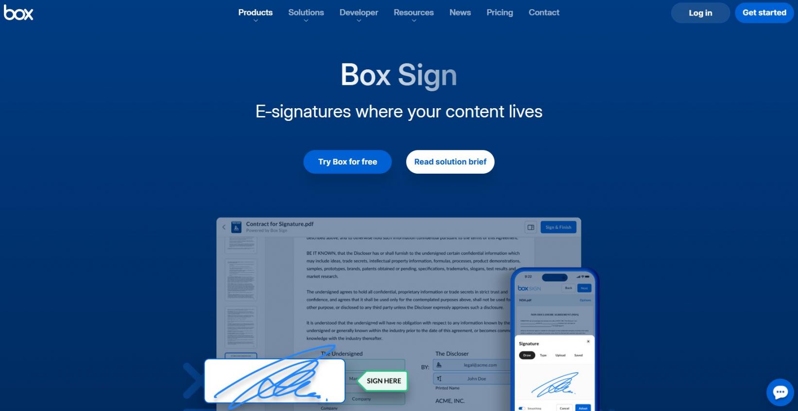 Box Sign