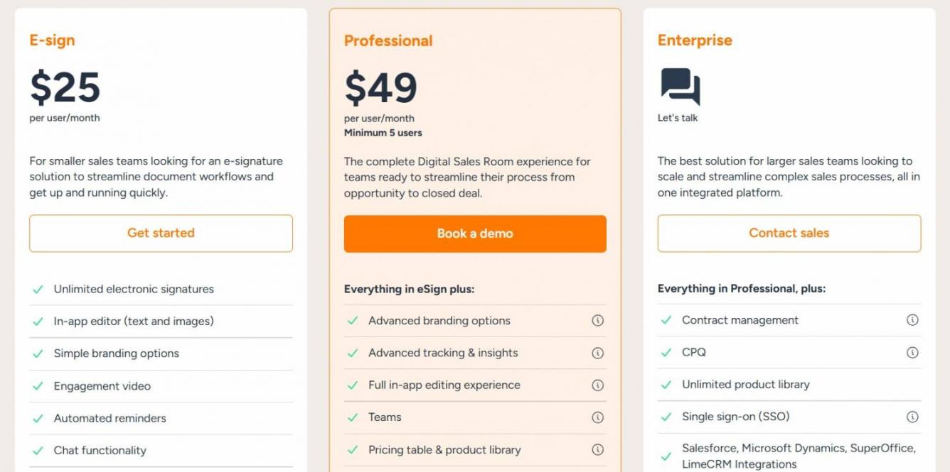 GetAccept Pricing