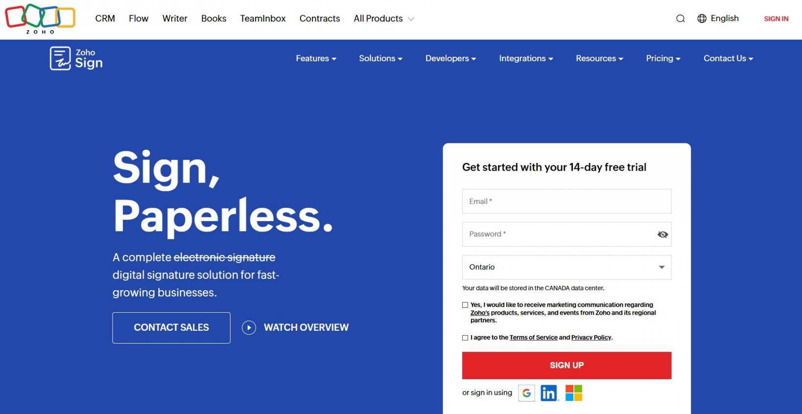 Zoho Sign