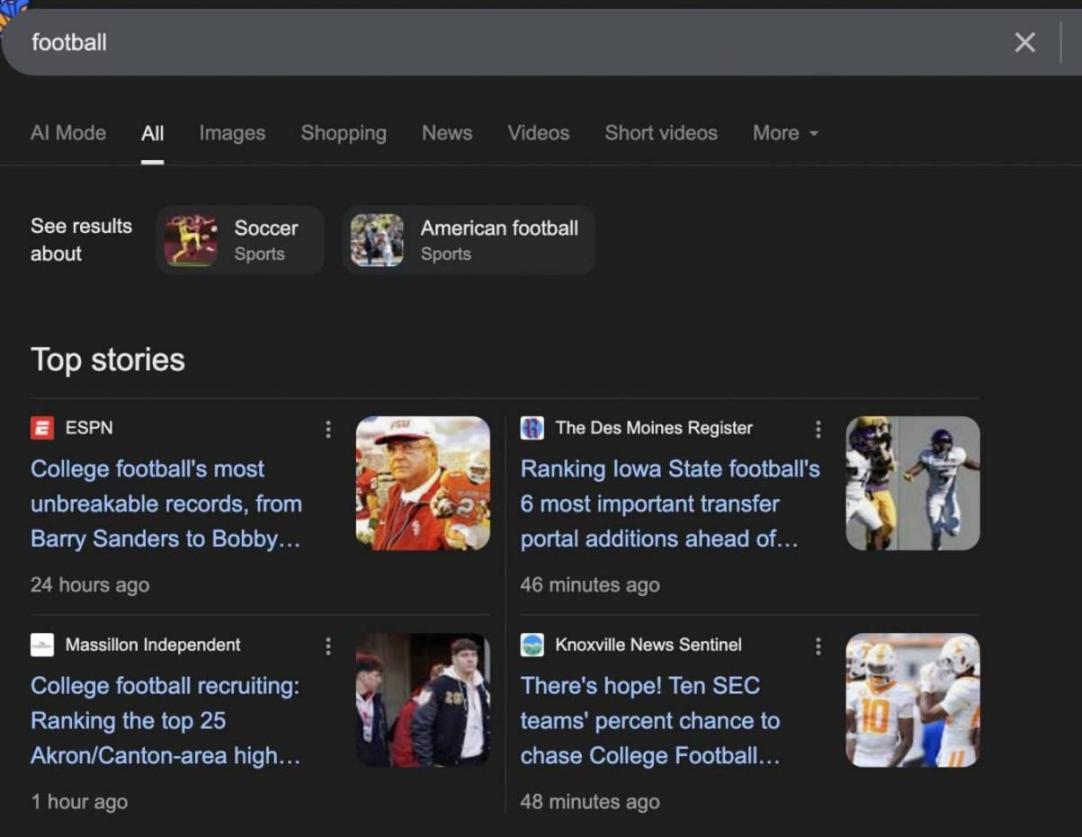 football search