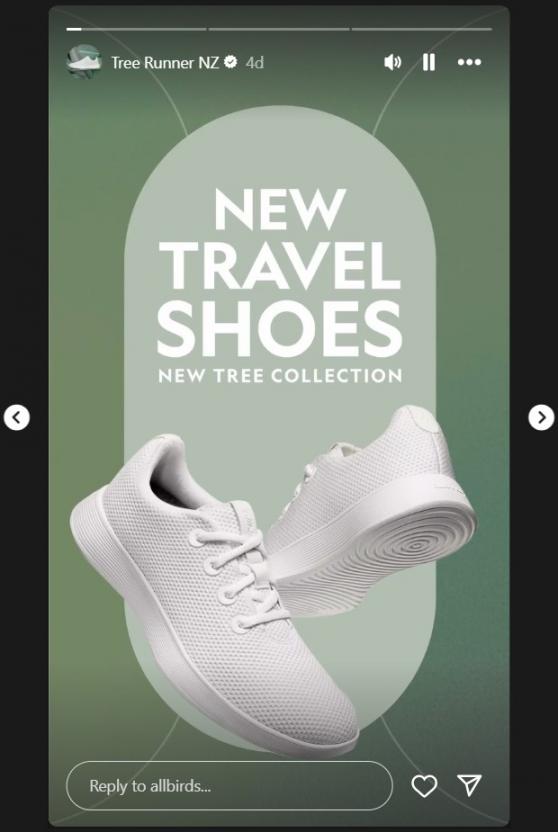Instagram stories - Allbirds
