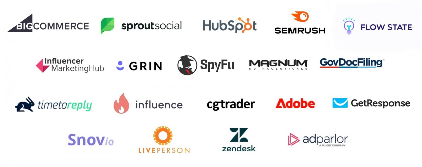 Brands We Have Worked With