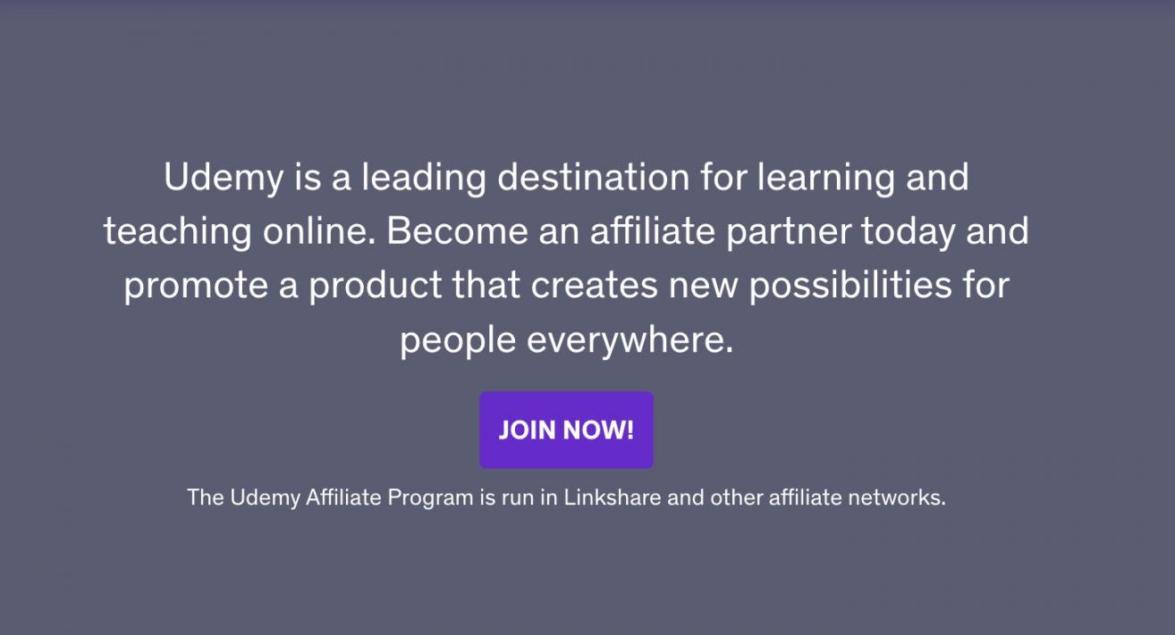 udemy affiliate program