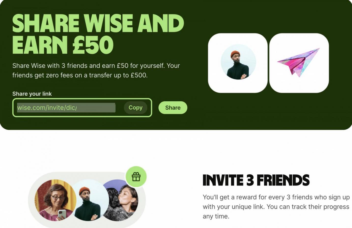 wise referral program