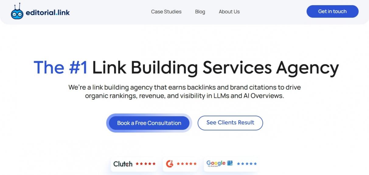 Editorial.link homepage