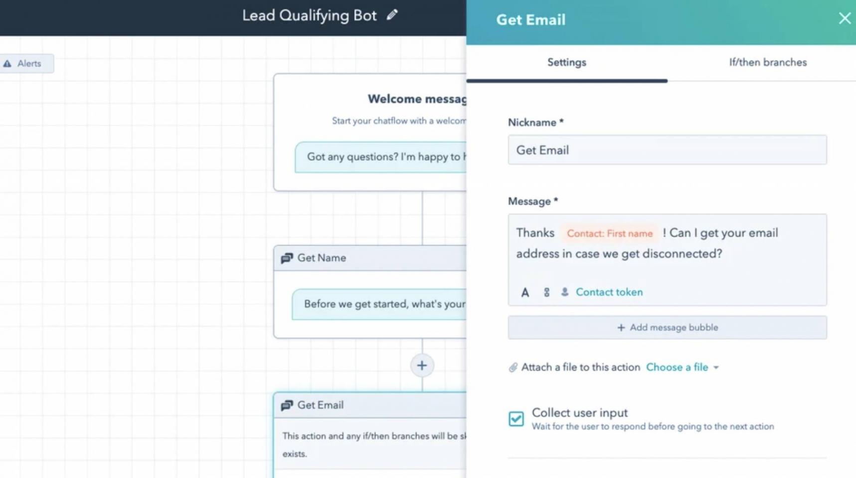 HubSpot Chatbot builder
