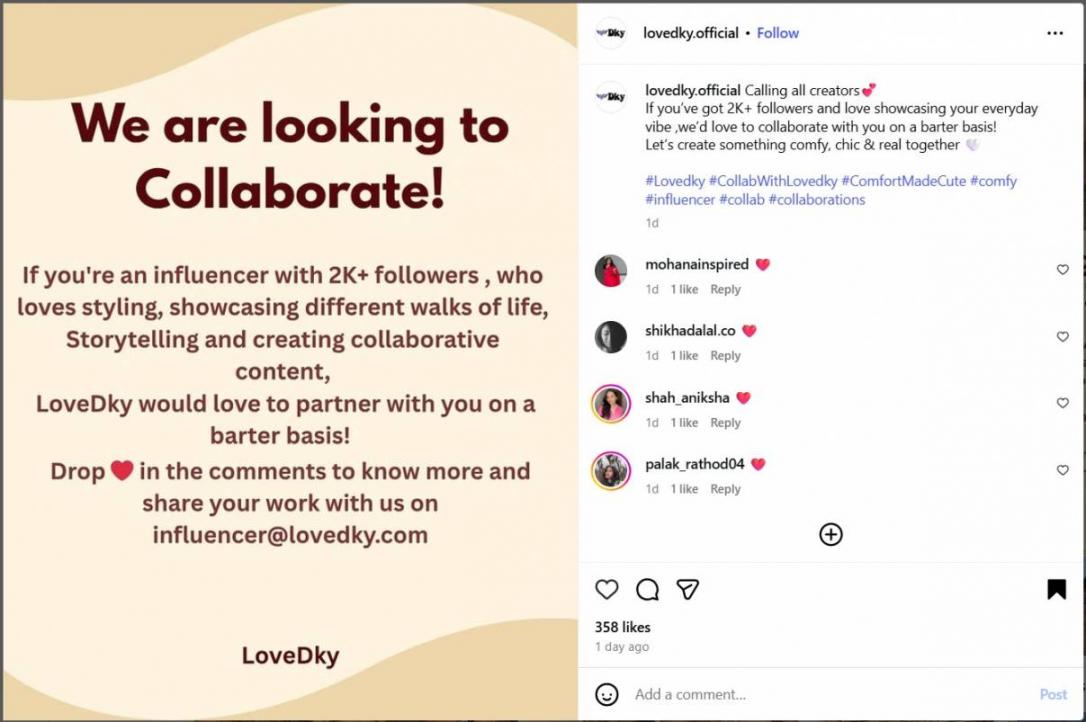 Instagram collabs